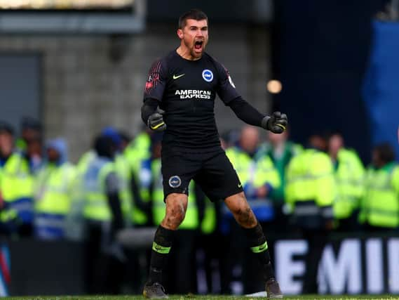 Brighton & Hove Albion goalkeeper Mathew Ryan. Picture courtesy of Getty Images.