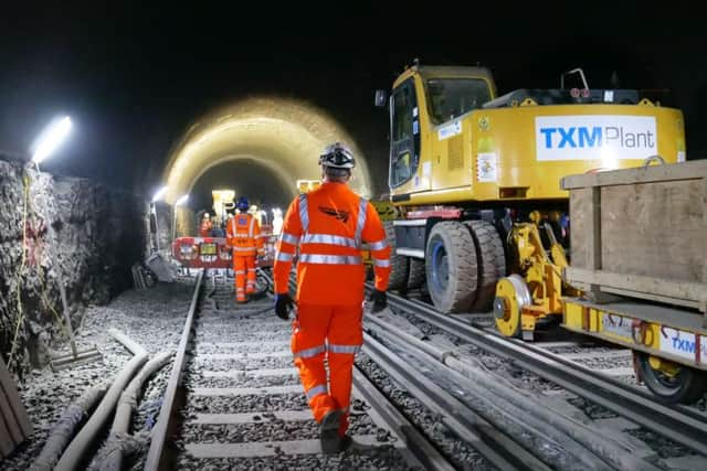 Work on the railway over Easter