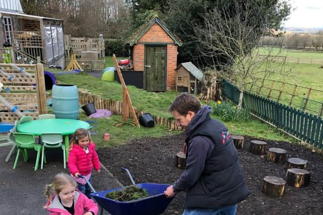 Fun in the nursery garden