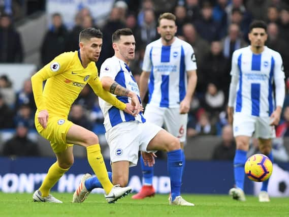 Action from Brighton's Premier League match with Chelsea earlier this season. Picture by PW Sporting Photography