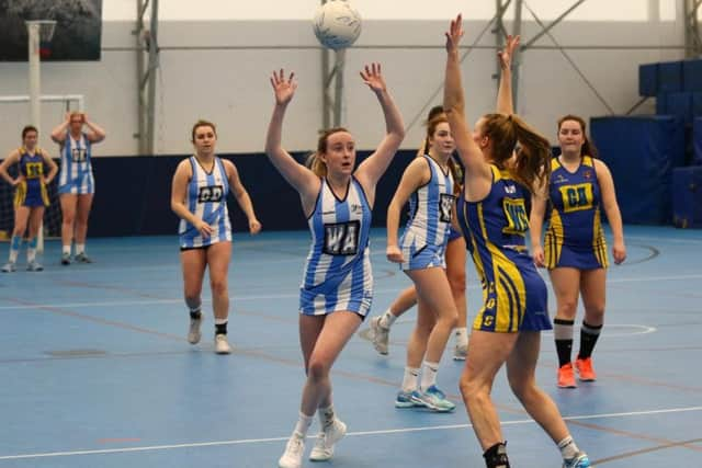 The University of Chichester's netball thirds take on St Mary's / Picture by Jordan Colborne