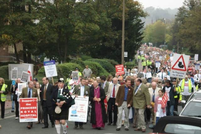 The campaign rally in Victoria Park