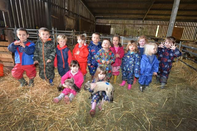 Children at Roadend Nursery School in Udimore