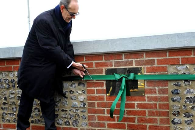 Unveiling of Shoreham Adur tidal walls flood defence scheme by Sir James Bevan