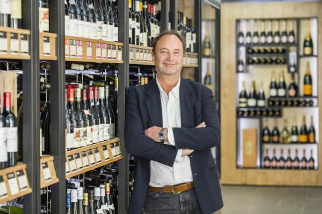 The CEO of Majestic Wine, in their Mayfair store. London, in 2015. Picture by Guy Bell