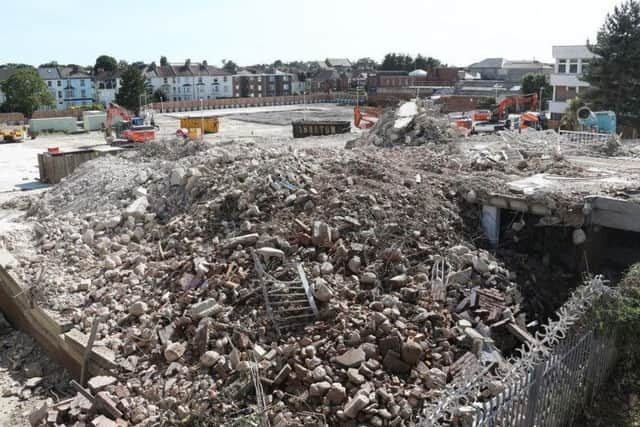 The demolition of Teville Gate began just days before Georgina Gharsallah disappeared