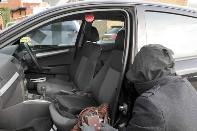 Car theft stock image