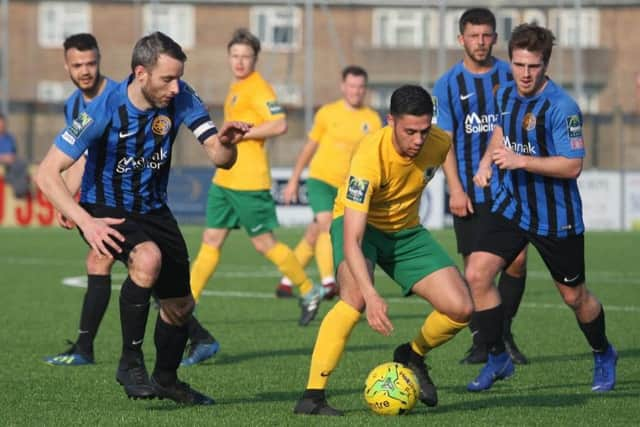 Horsham v Sevenoaks. Dan Hogan. Picture by John Lines