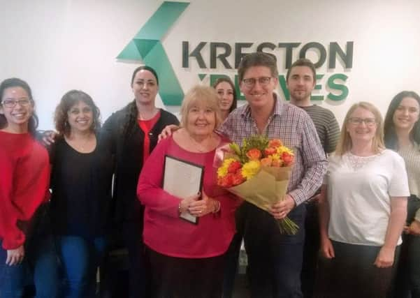 Stephanie Bennett, payroll client manager, retires from Kreston Reeves in Worthing, having started with the firm in Littlehampton 44 years ago