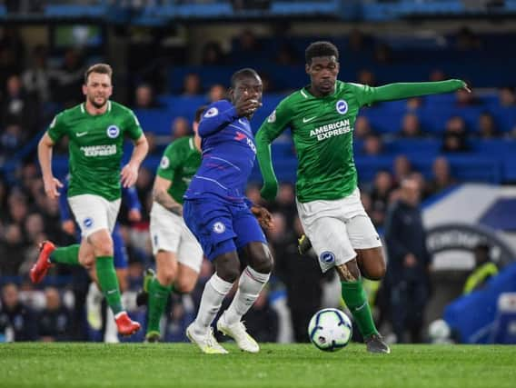 Action from Brighton's Premier League match at Chelsea. Picture by PW Sporting Photography