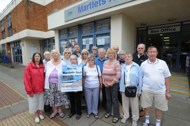 Campaigners outside Martlets Hall in 2015. Picture: Jon Rigby