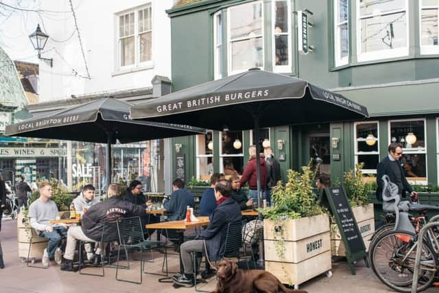 Al fresco at Honest Burgers