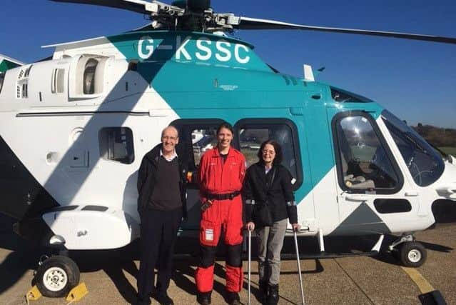 Stan and Sonya met Sam - one of the paramedics who treated them on the day