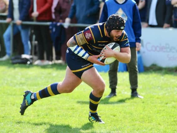 Elliott Luke scored a try in the win. Picture by Stephen Goodger