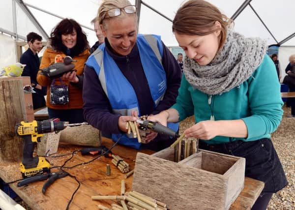 Visitors of all ages took part in the hands on activities