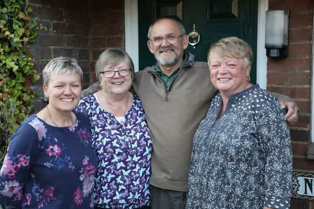 The Edwards family - Sarah, Rosemary, Tony and Victoria. Photo by Kt Bruce. SUS-190705-134231001