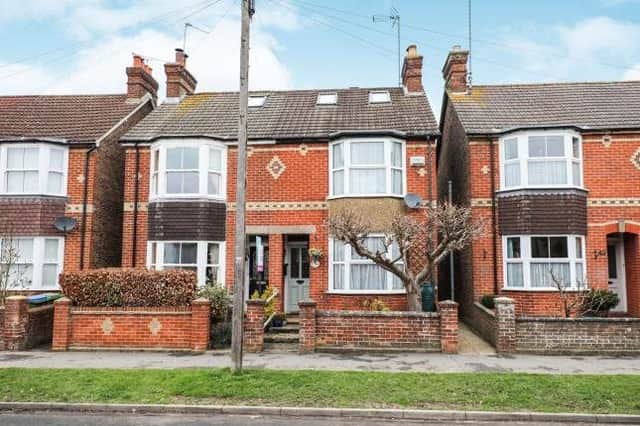 This light and spacious four bedroom semi-detached house has been extended over three floors and is on the market for offers over 450,000.