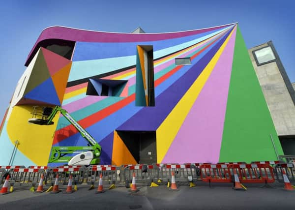 New Mural over the side of the Towner Gallery in Eastbourne (Photo by Jon Rigby) SUS-190520-112509008