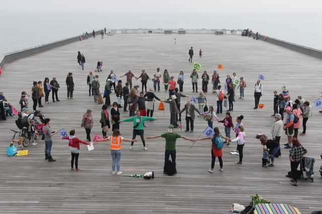 Extinction Rebellion held three 'die-ins' in Hastings on Saturday. Picture: Shendao Silent Films SUS-190520-172446001