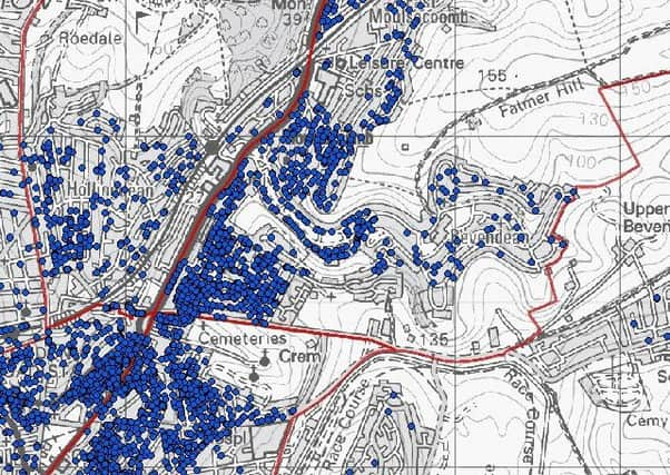 Hmo concentrations in Hollingdean and Stanmer, Hanover and Elm Grove and Moulsecoomb and Bevendean