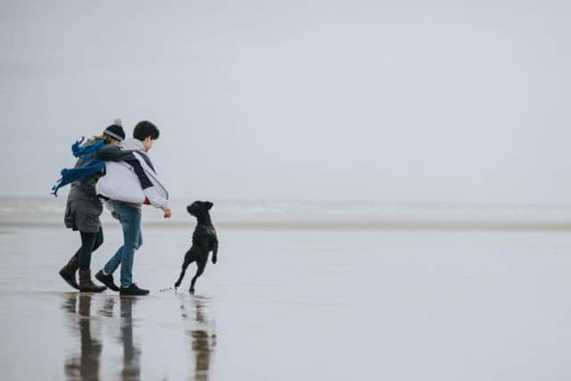 Julie and Harrison Viinikka andtheir Kerry Blue Terrier Nessie, from Brighton Road in Worthing