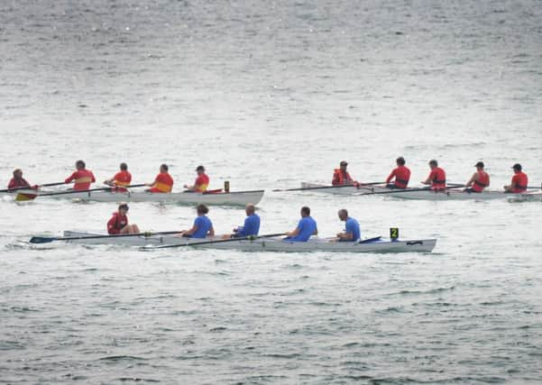 Boats on the water in the 2019 Hastings Regatta