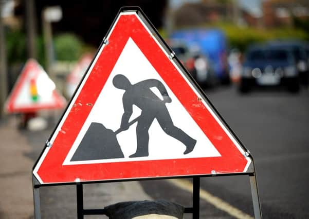 Roadworks sign EMN-171107-082059001