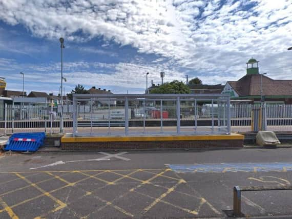 The assault happened near Lancing railway station. Picture: Google Maps