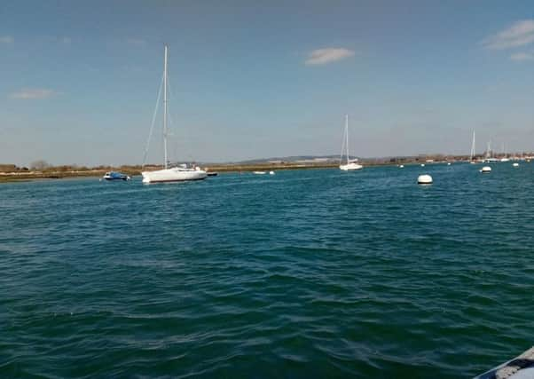 On the water in Chichester Harbour, with the view to Kingley Vale. Picture: Elaiine Hammond