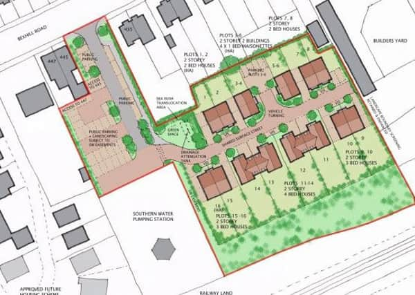 Layout of the proposed homes