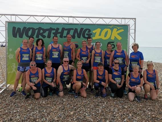 Bognor's Tone Zone team at the Worthing 10k