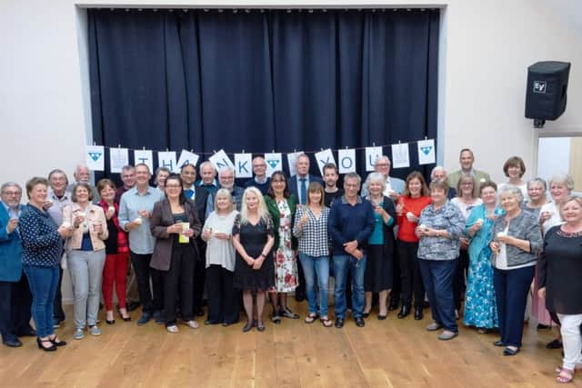 West Sussex Mediation Service volunteers at a celebration evening, held at Ashurst Village Hall