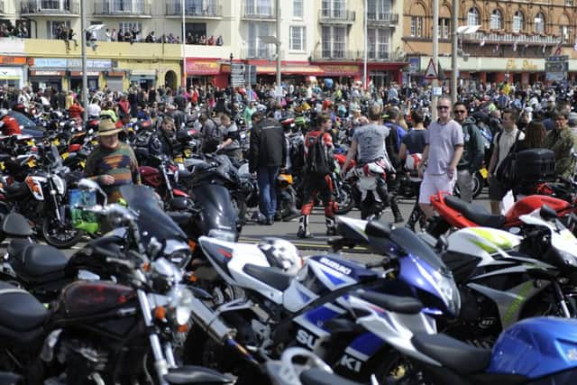 Bikers in Hastings. 5/5/14
Please credit Frank Copper. SUS-140605-100530001