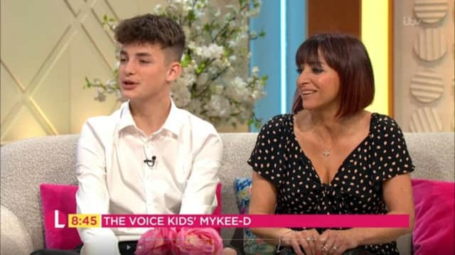 Mykee0D and mum Michelle Worman on Lorraine SUS-190617-092454001