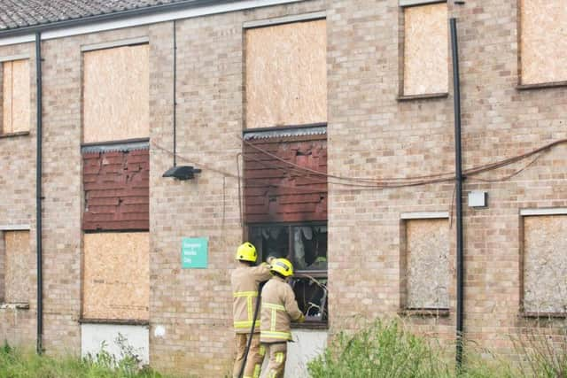 Fire crews at the scene in Burgess Hill. Photo by Eddie Howland