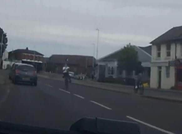 North Street cyclist