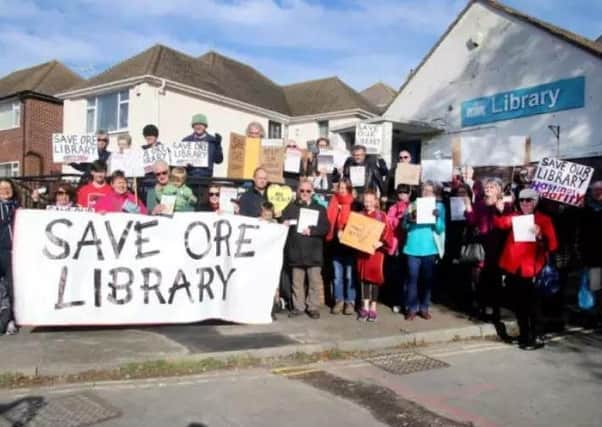 Save Ore Library demonstration. Photo by Roberts Photographic.