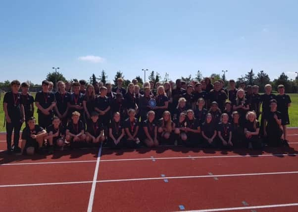 The St Leonards Academy team which was crowned Town Sports winners for the sixth successive year