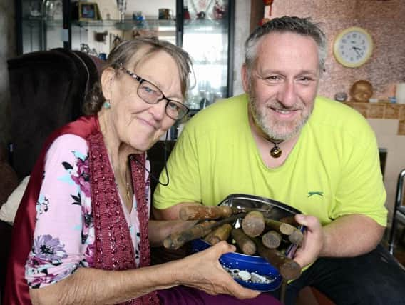 Audrey Page, who heard about the theft at the Bognor Regis Men's Sheds, donated her late husband's tool collection to Danny Dawes (pictured) and his team. Photo: Kate Shemilt. ks190388-2