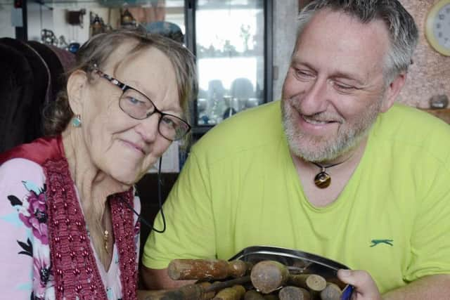 Audrey Page, who heard about the theft at the Bognor Regis Men's Sheds, donated her late husband's tool collection to Danny Dawes (pictured) and his team. Photo: Kate Shemilt. ks190388-3