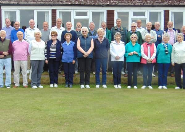 Members of the Midhurst Bowls Club