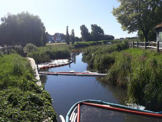 The lake at Brooklands. Photo: Adur and Worthing Councils/Twitter