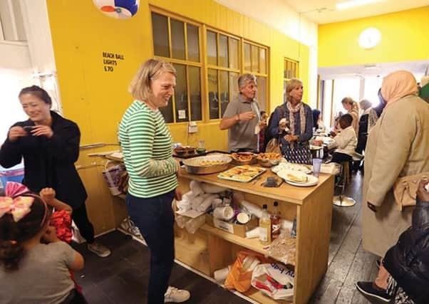 Volunteers at the Open cafe in St Leonards