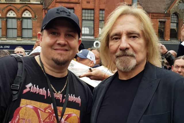 Alex Woodford with Geezer Butler