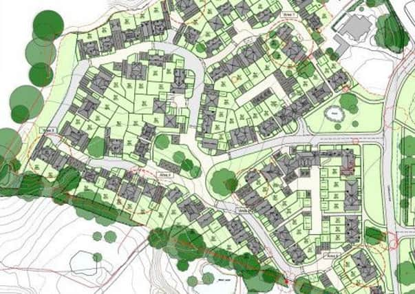 Amended layout of the proposed development