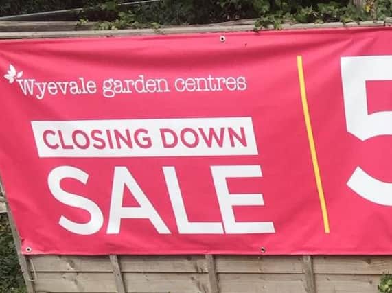 The Wyvale Garden Centre is closing
