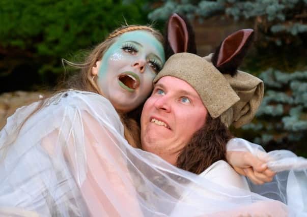 Titania and Bottom in A Midsummer Night's Dream. Picture by Peter Mould