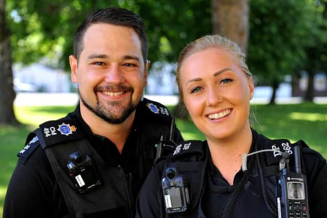 PC Shaun Moreland and PC Alice Price