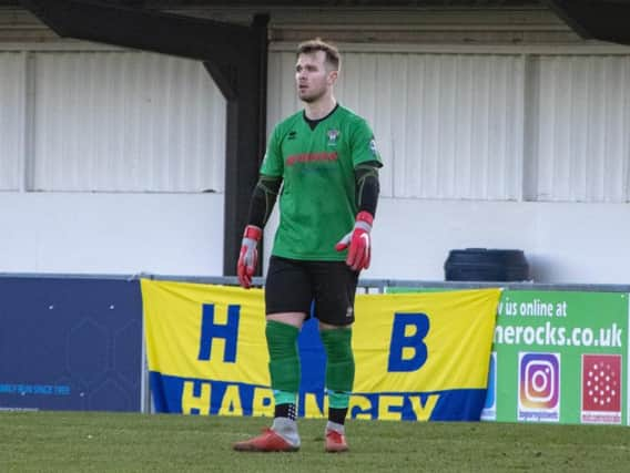 Bognor Regis Town goalkeeper Dan Lincoln. Picture by Darren Crisp