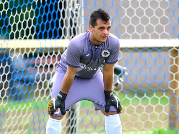 Alfold goalkeeper Luis Correia. Picture by Steve Robards